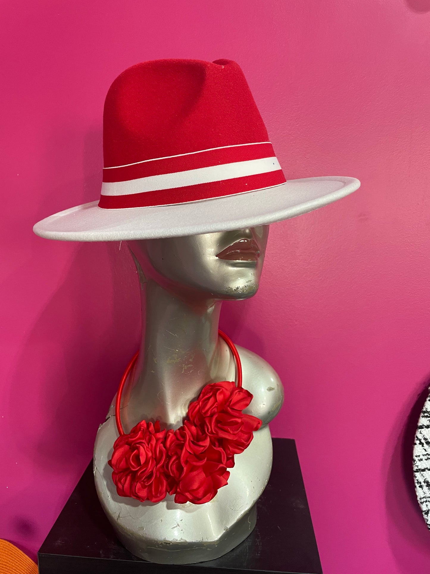 Color Blocked Fedora Hat
