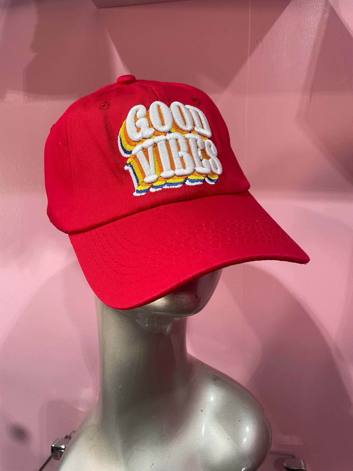 GOOD VIBES Message Baseball Cap