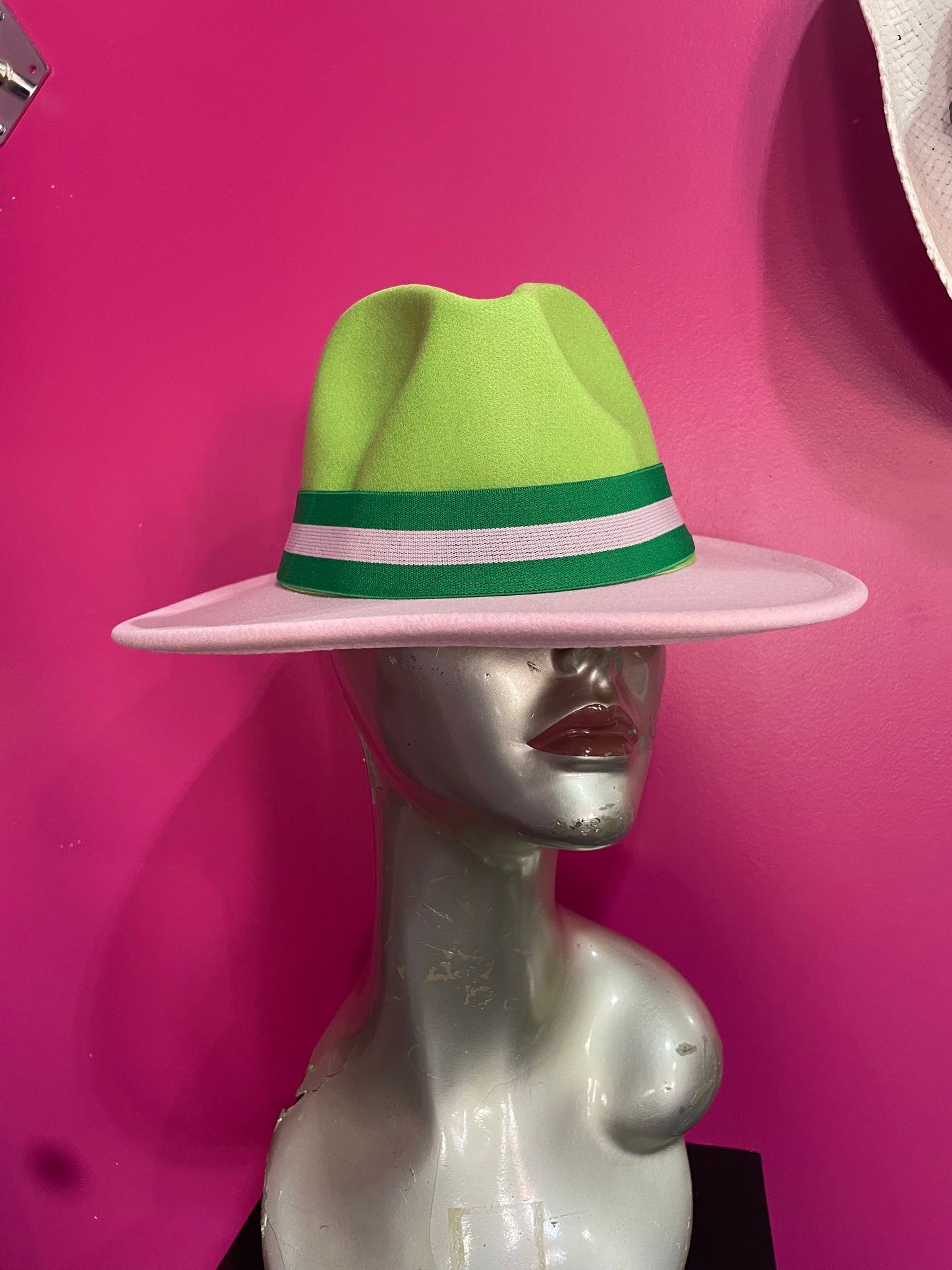 Color Blocked Fedora Hat
