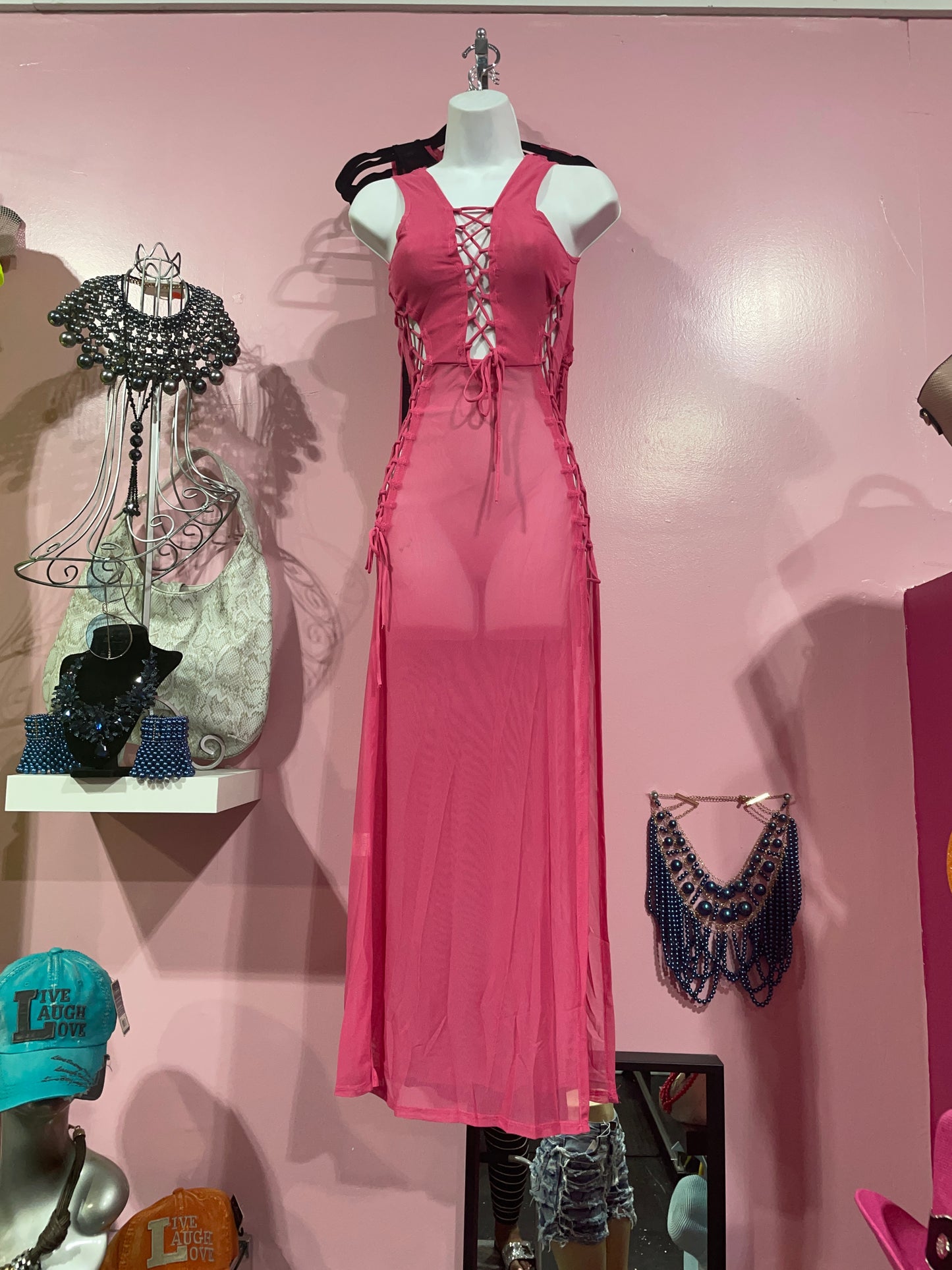 Sheer swimsuit cover up