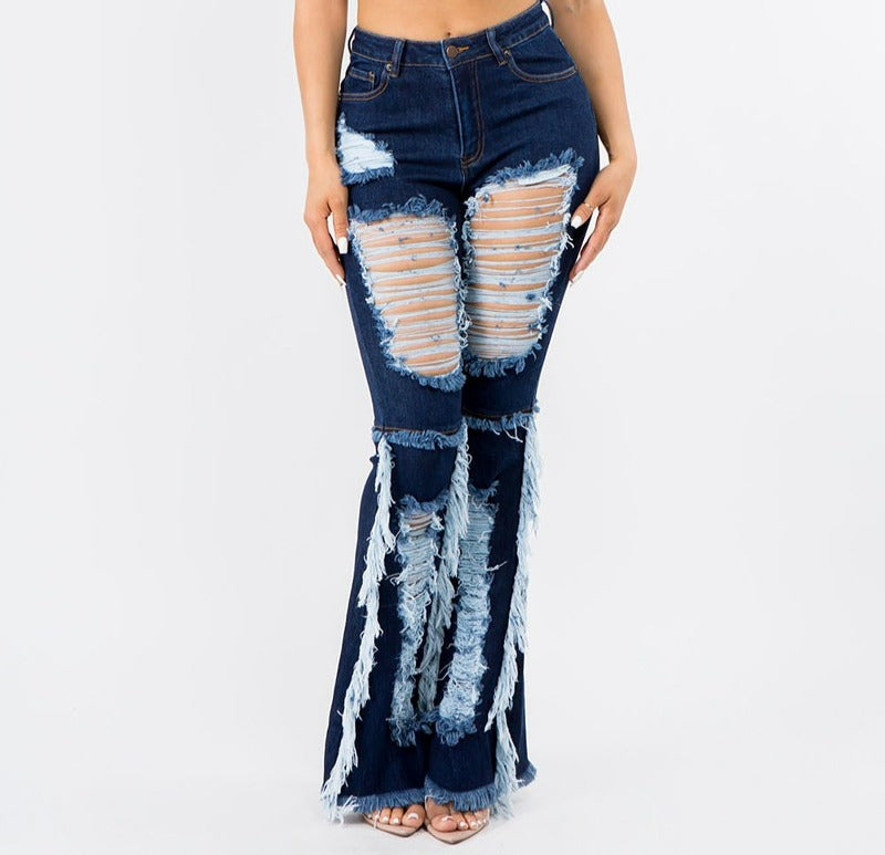 Dark Denim Distressed