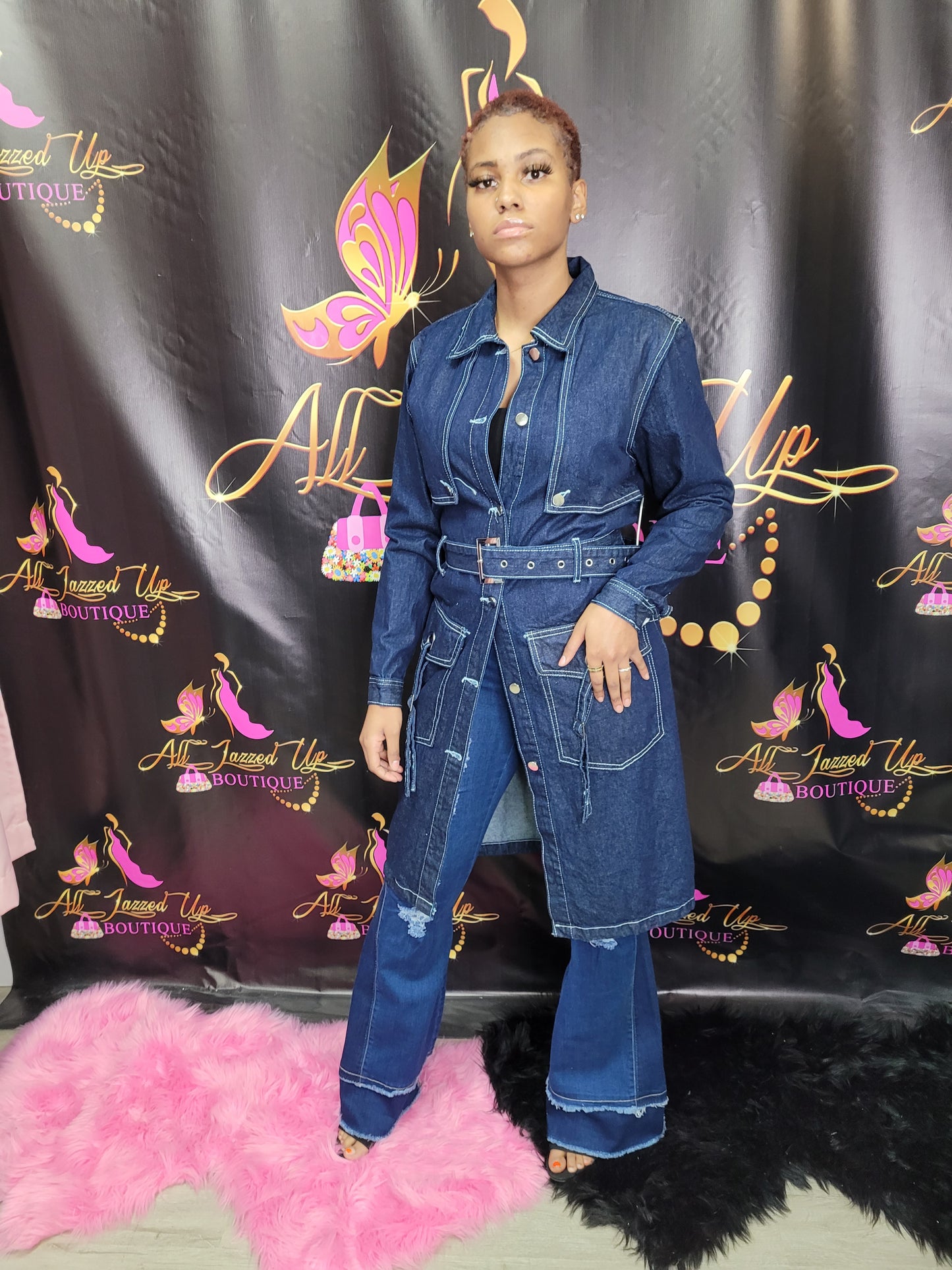 Nya Denim Trench