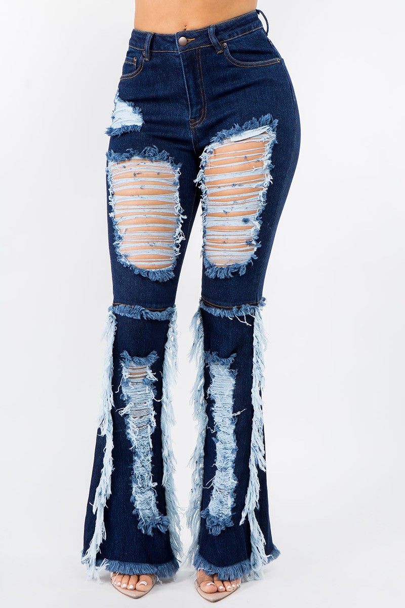 Dark Denim Distressed