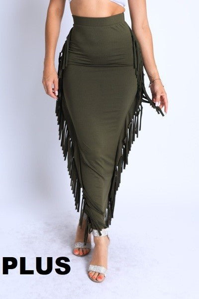 FALL FRINGE SKIRT