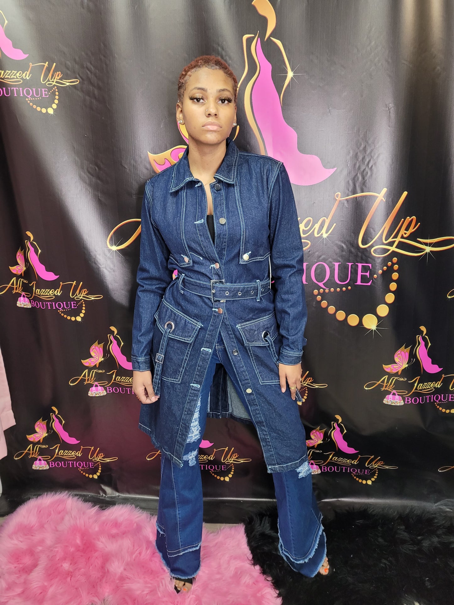 Nya Denim Trench