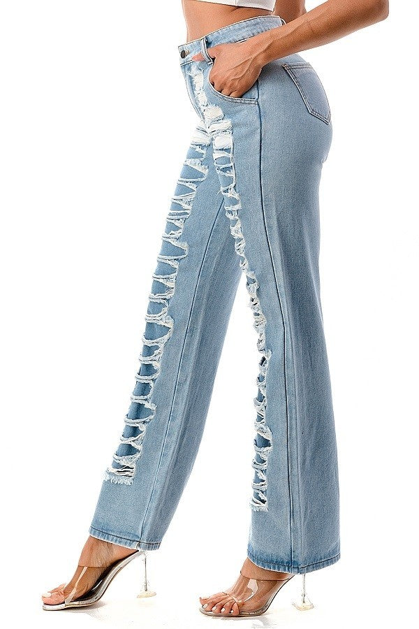 FRONT DISTRESSED JEANS