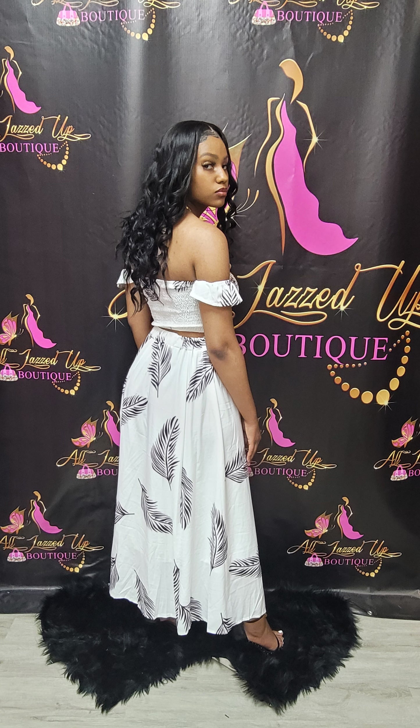 Jazzy Off Shoulder Set
