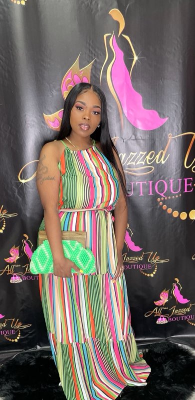 STRIPED MULTI COLOR DRESS