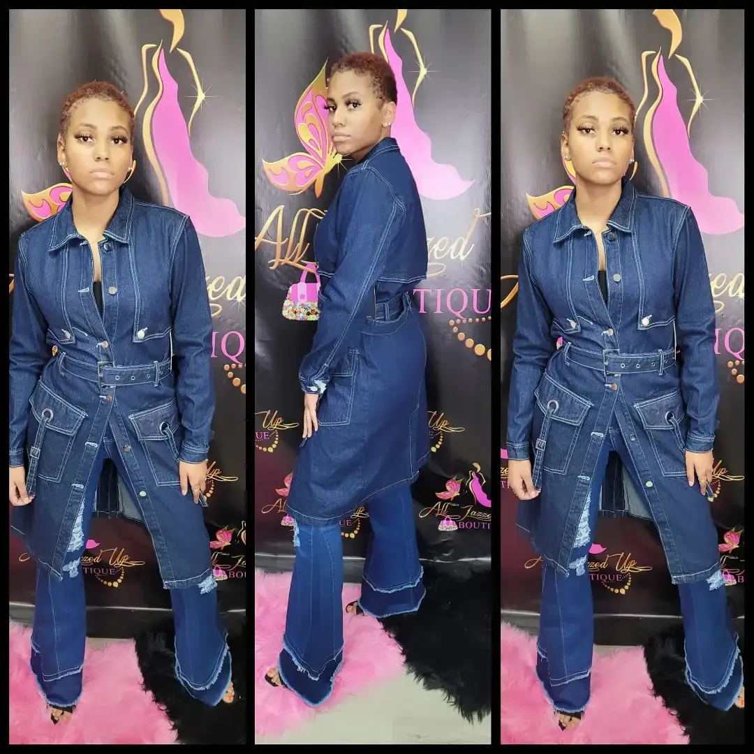 Nya Denim Trench