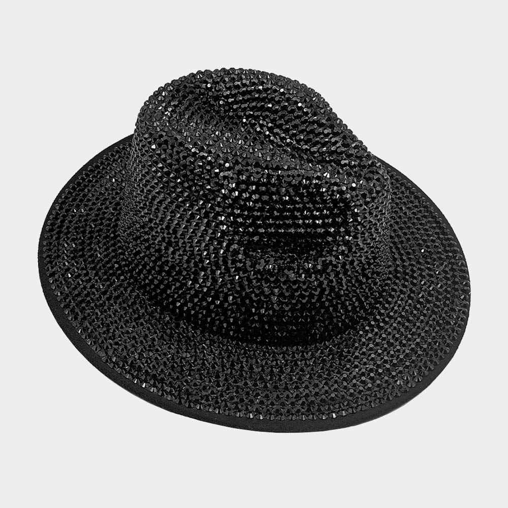 BLING STUDDED PANAMA HAT