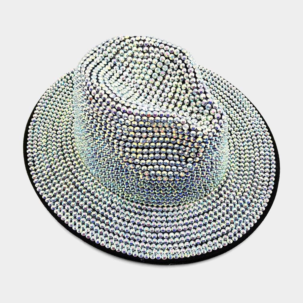 BLING STUDDED PANAMA HAT