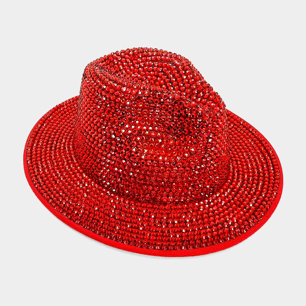 BLING STUDDED PANAMA HAT