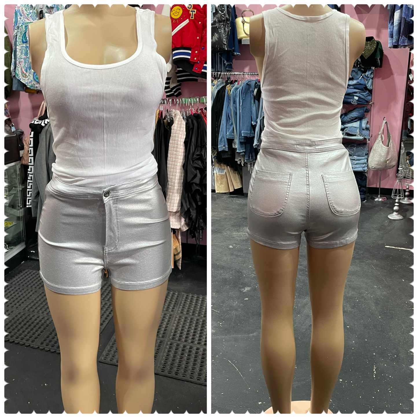 Sazzy Jazzy Metallic Shorts