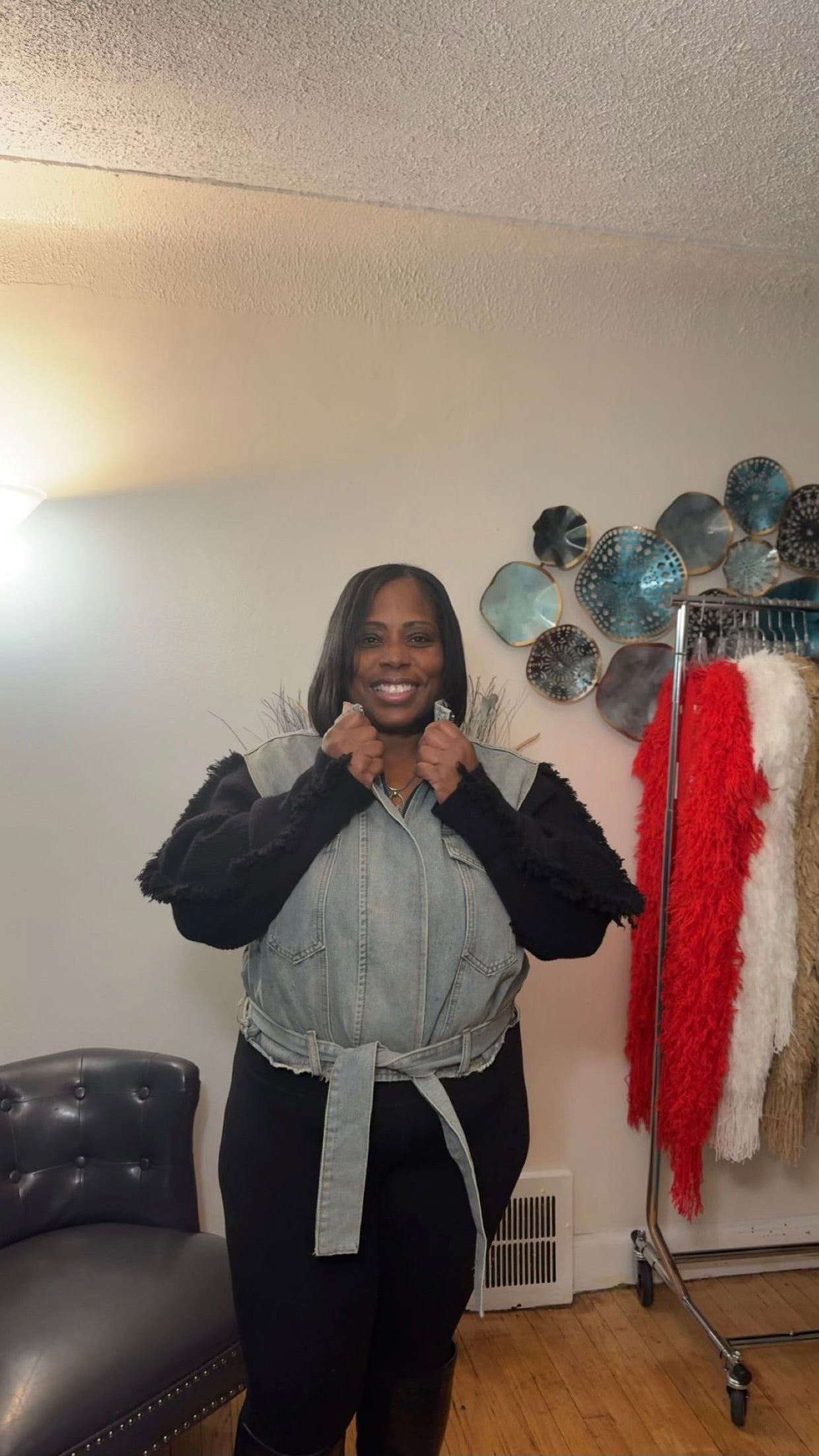 The Cozy Chic Denim Vest