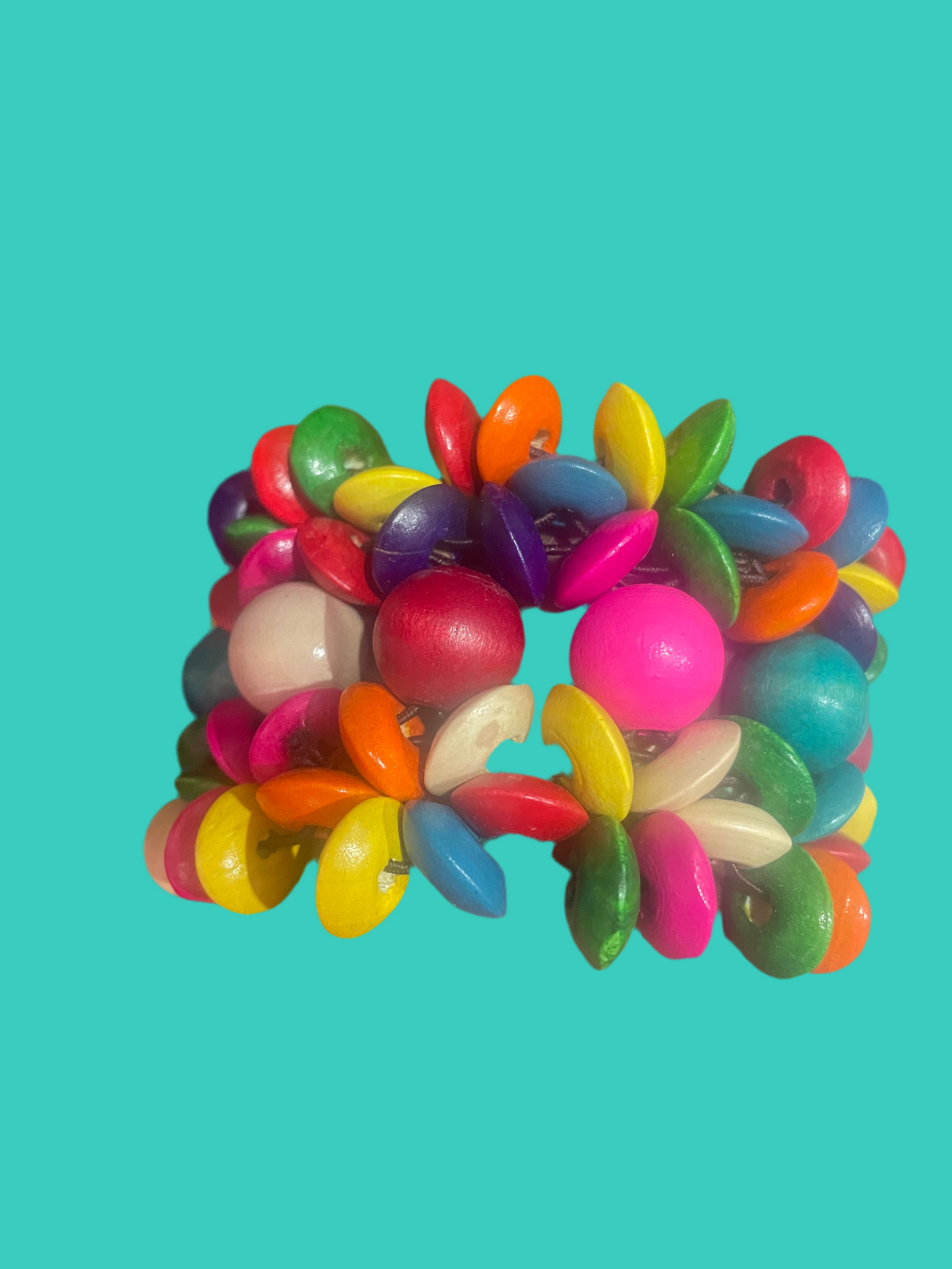 Colorful Wood Stretch Bracelet