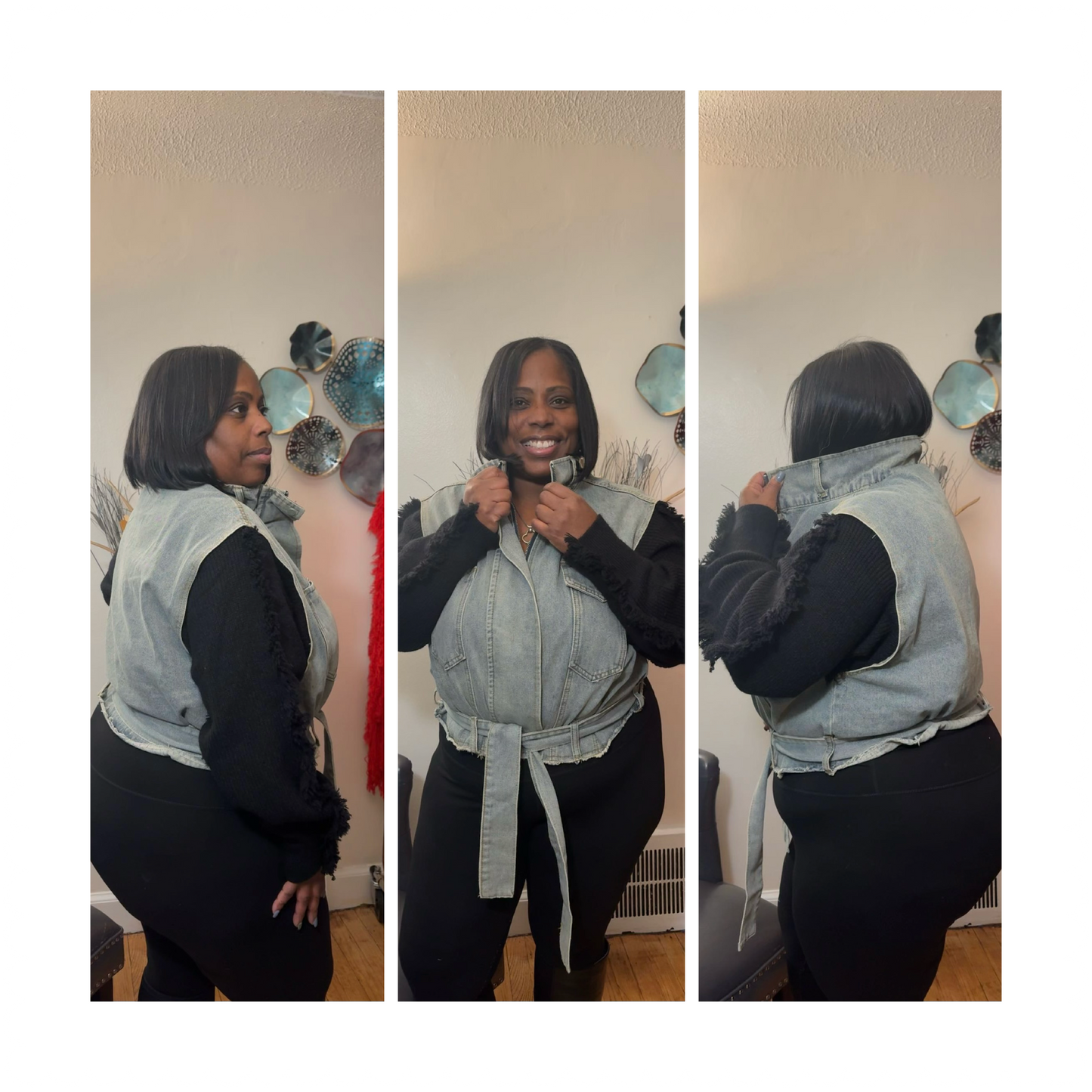 The Cozy Chic Denim Vest