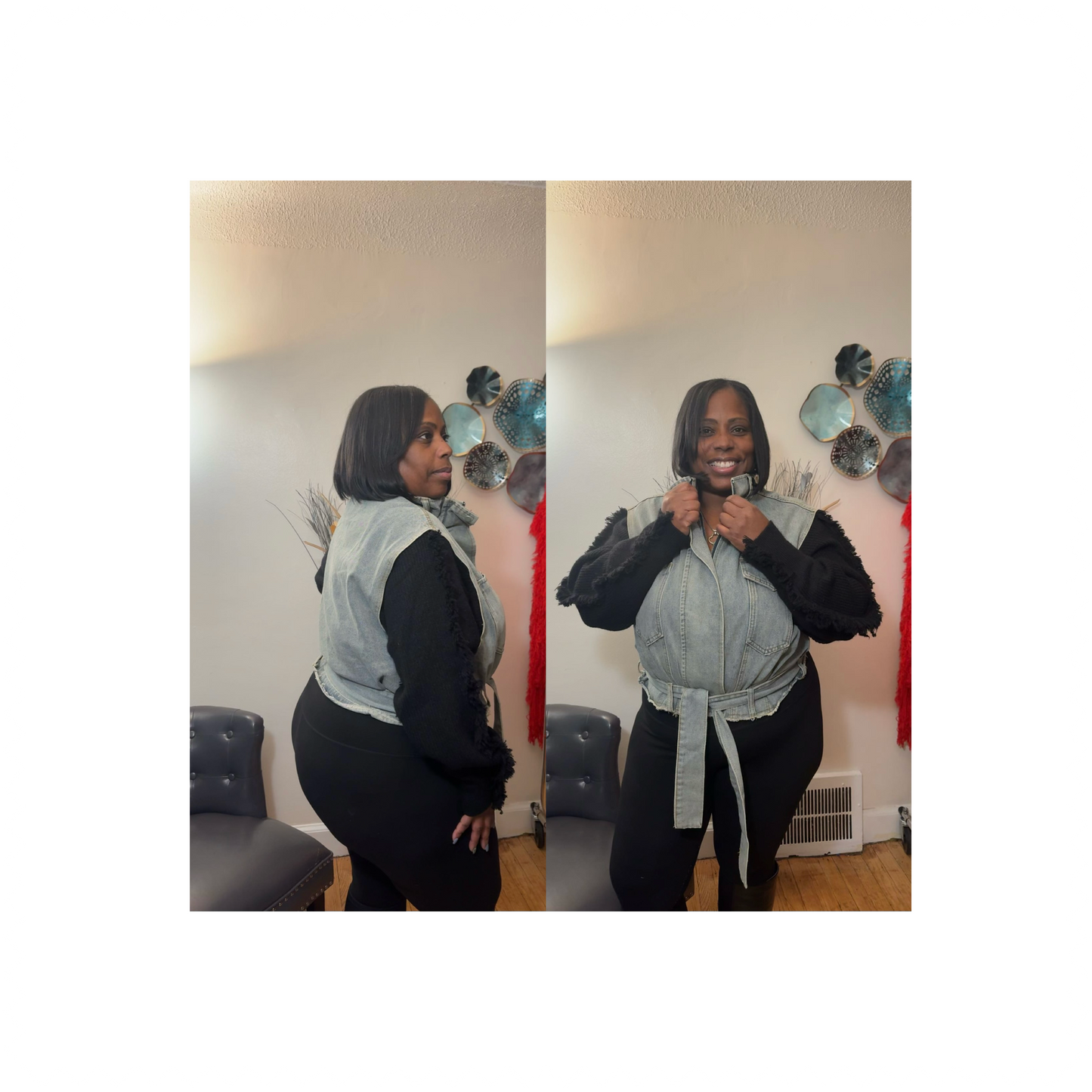 The Cozy Chic Denim Vest