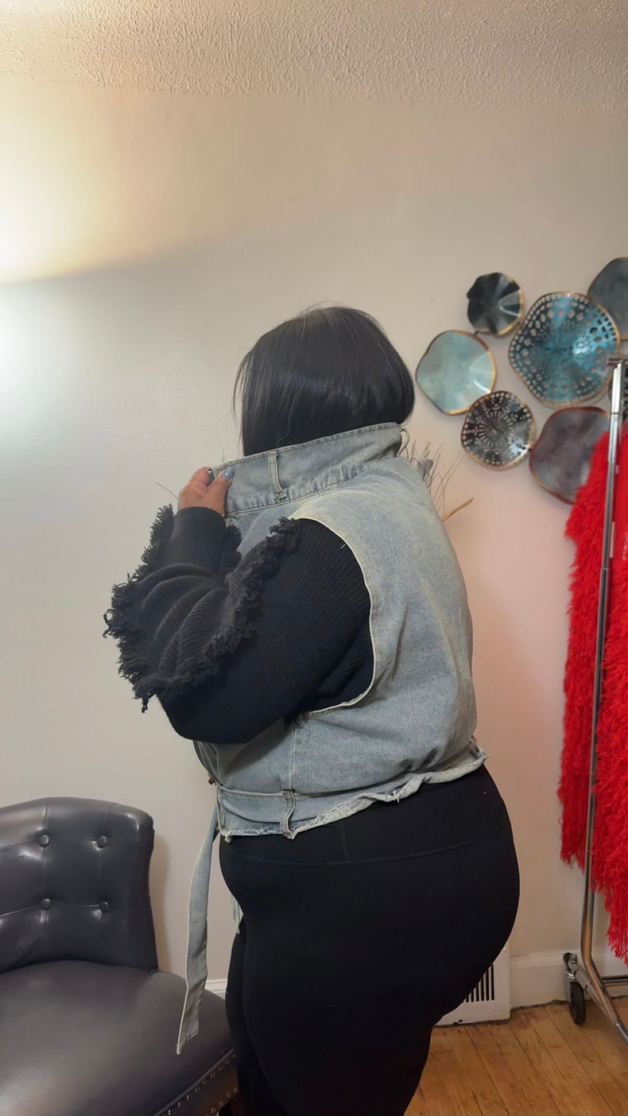 The Cozy Chic Denim Vest