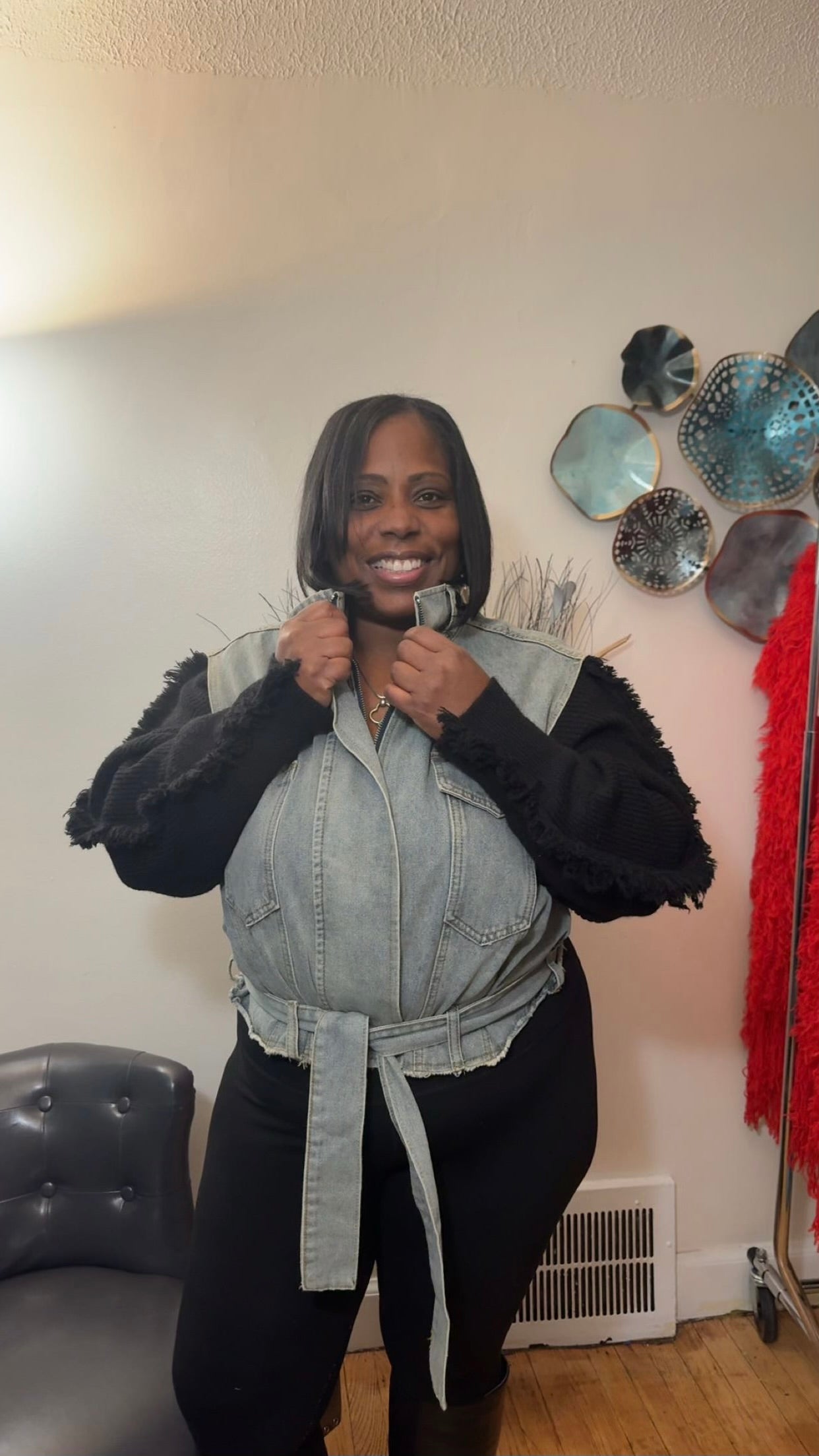 The Cozy Chic Denim Vest