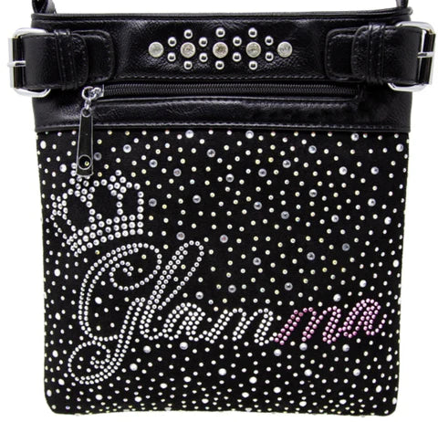 Rhinestone Glamma  Bling Crossbody Sling