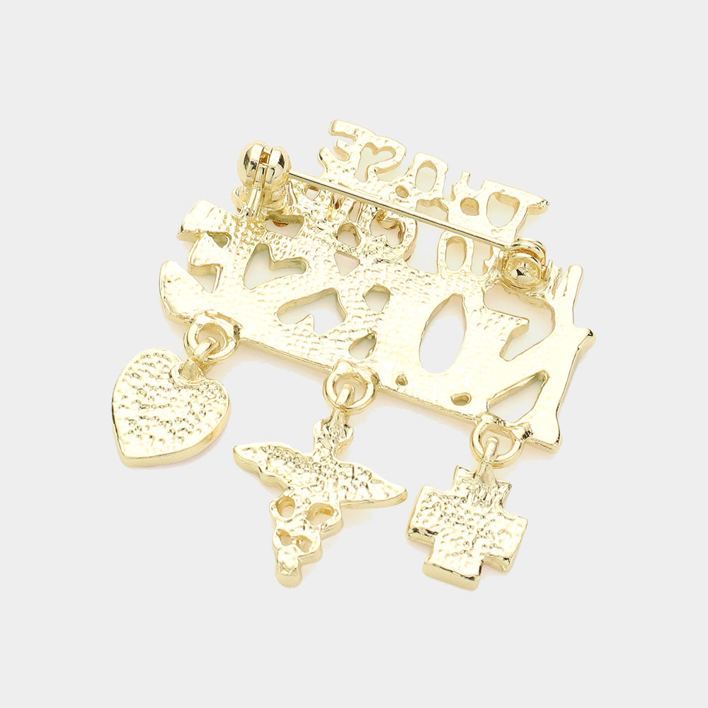 Those Who Care Nurse Message Pin Brooch