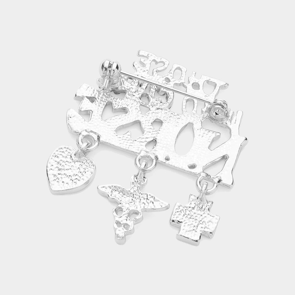Those Who Care Nurse Message Pin Brooch