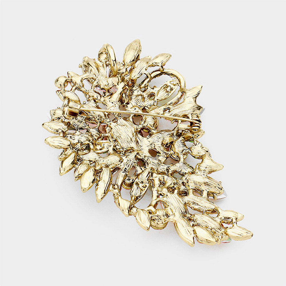 Crystal Bouquet Pin Brooch Pendant