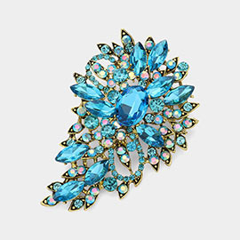 Crystal Bouquet Pin Brooch Pendant