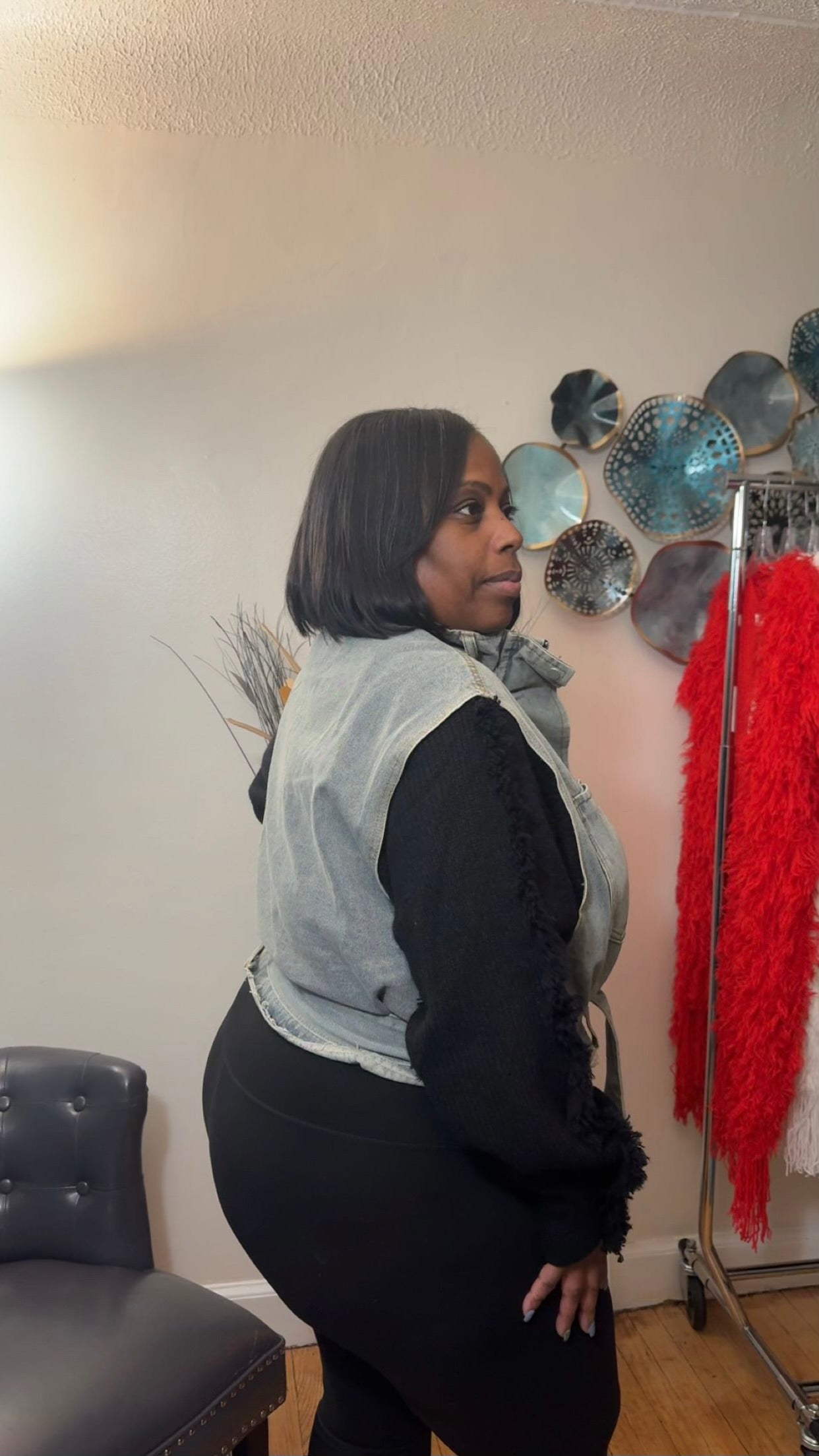 The Cozy Chic Denim Vest