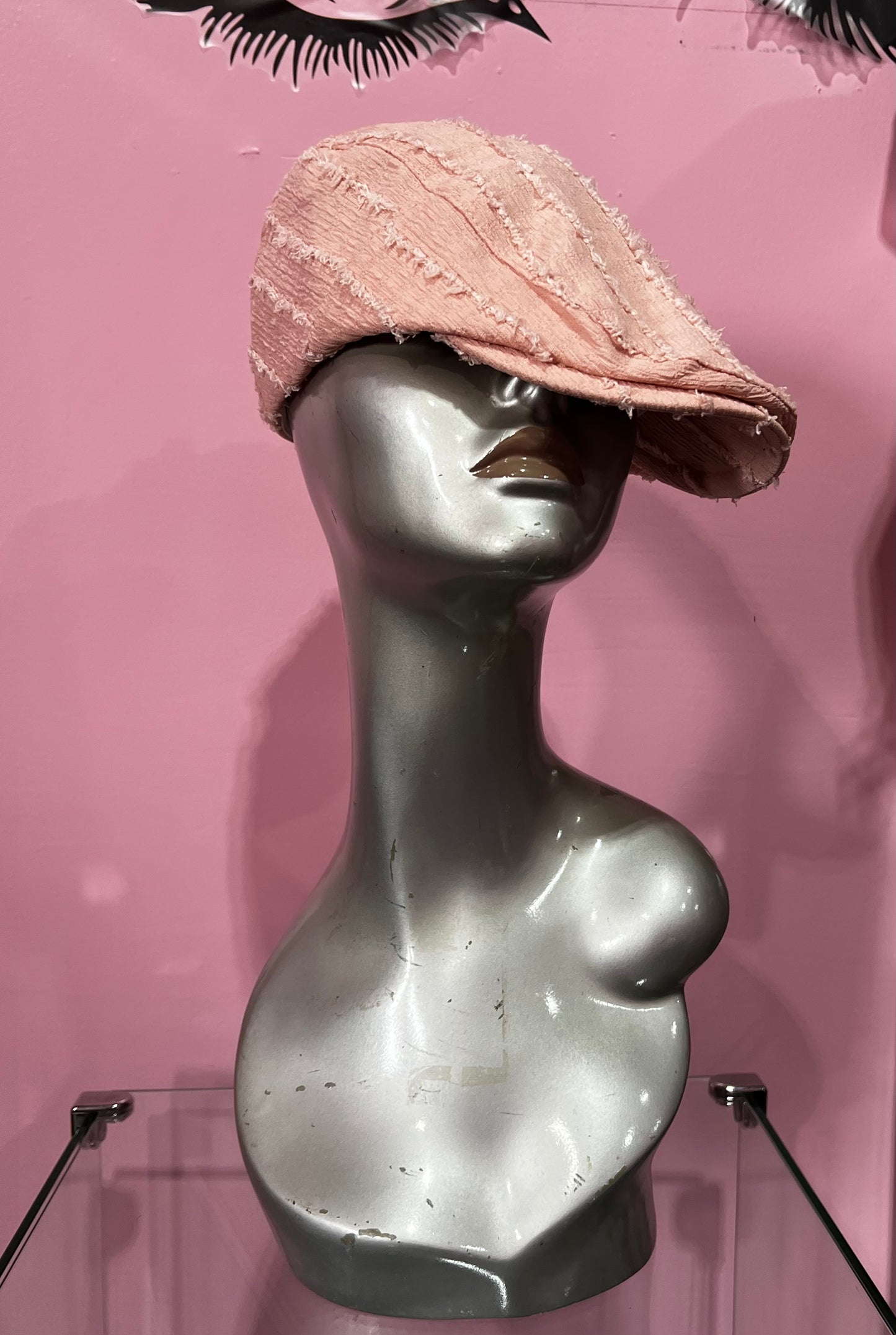 Fray Detail Newsboy Hat