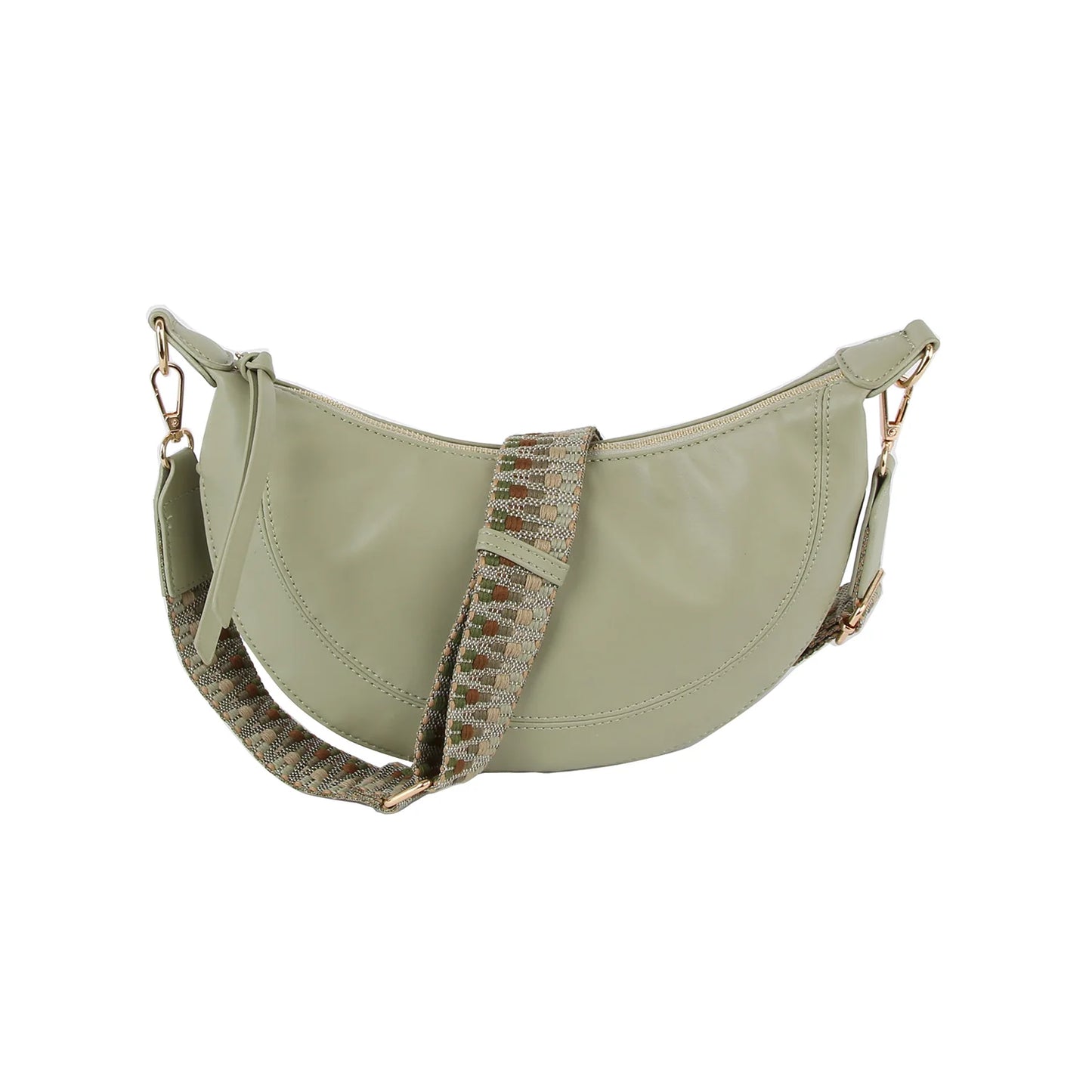 Guitar Strap Accented Crossbody Bag