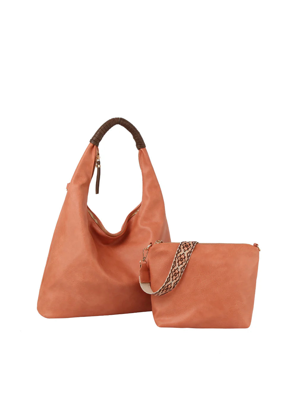 Hobo Tote Bag Matching Guitar Strap Crossbody 2 in 1