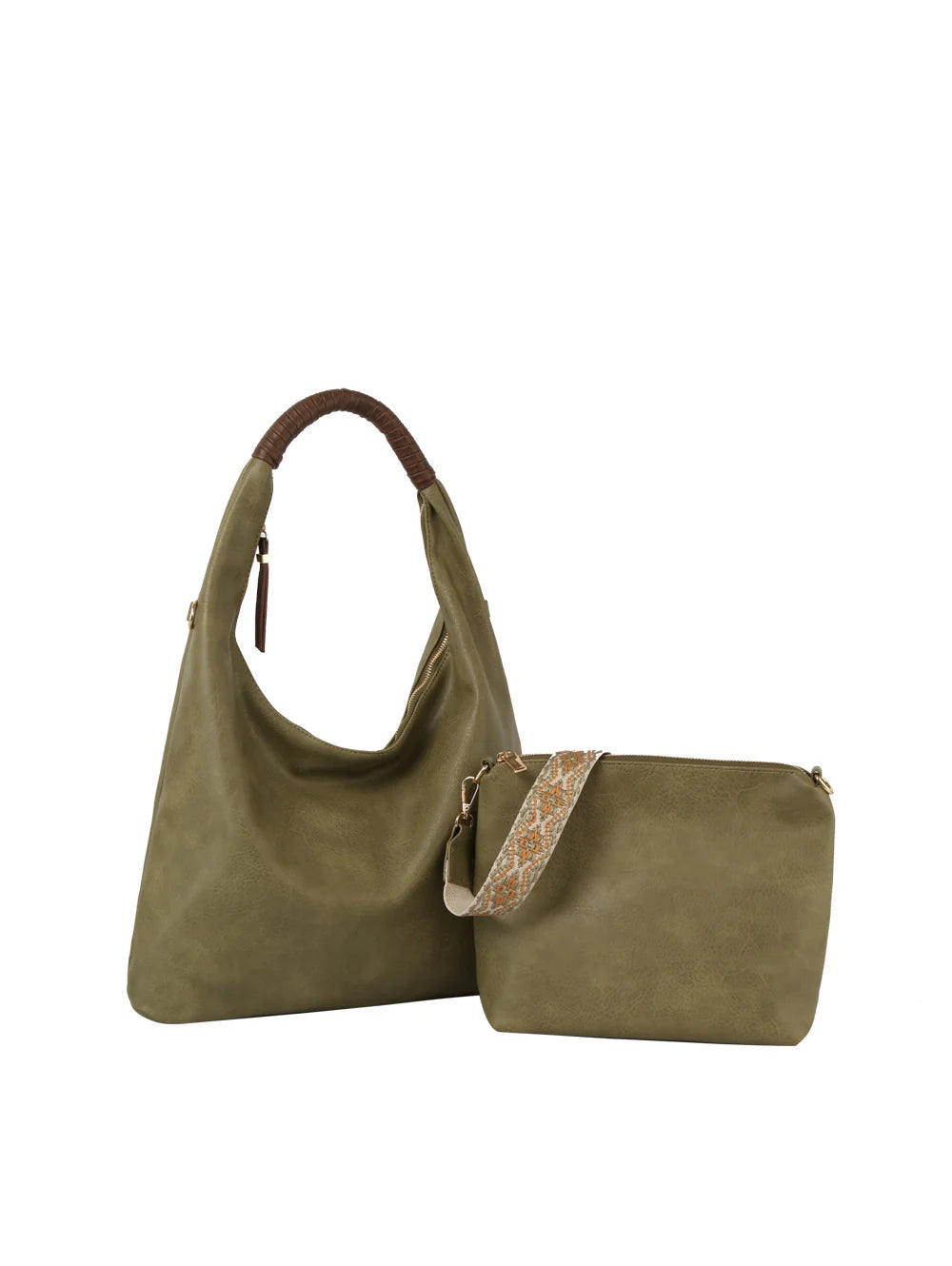 Hobo Tote Bag Matching Guitar Strap Crossbody 2 in 1