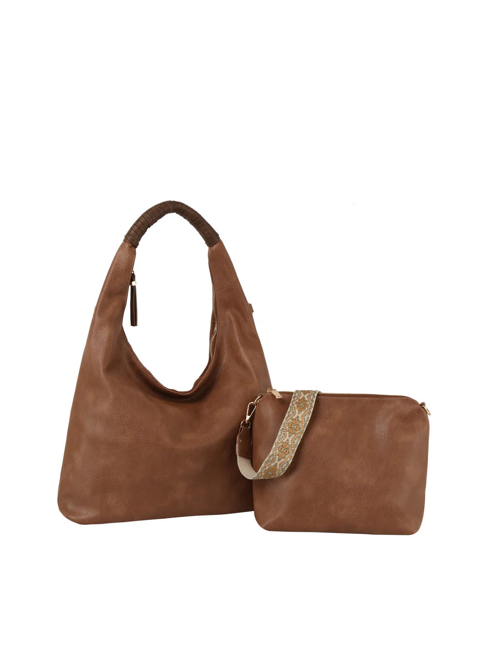 Hobo Tote Bag Matching Guitar Strap Crossbody 2 in 1