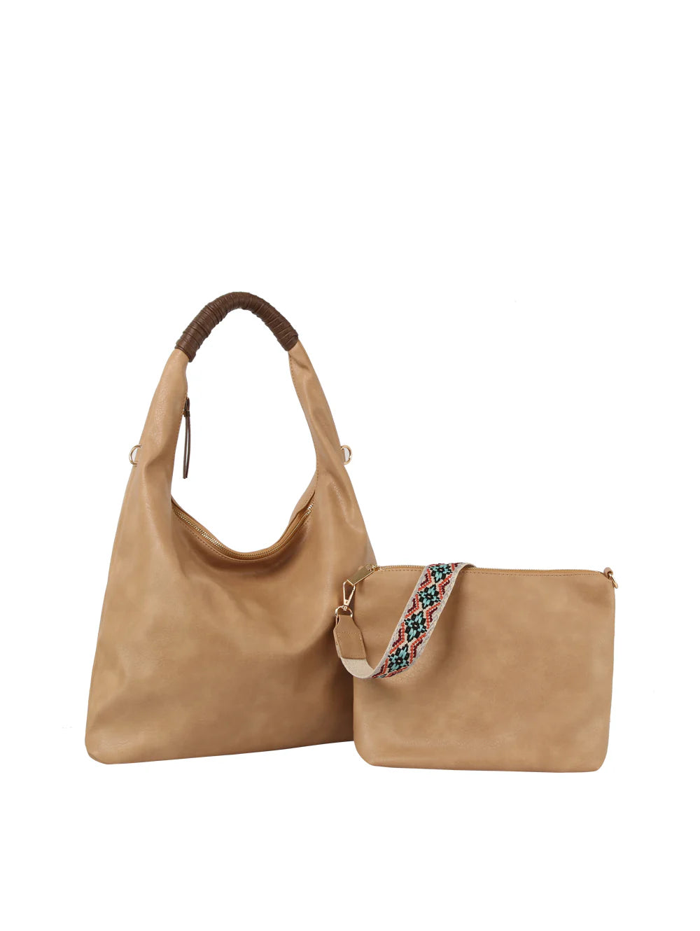 Hobo Tote Bag Matching Guitar Strap Crossbody 2 in 1