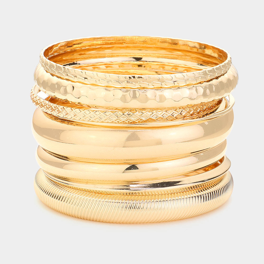 Metal Multi Layered Bangle Bracelets