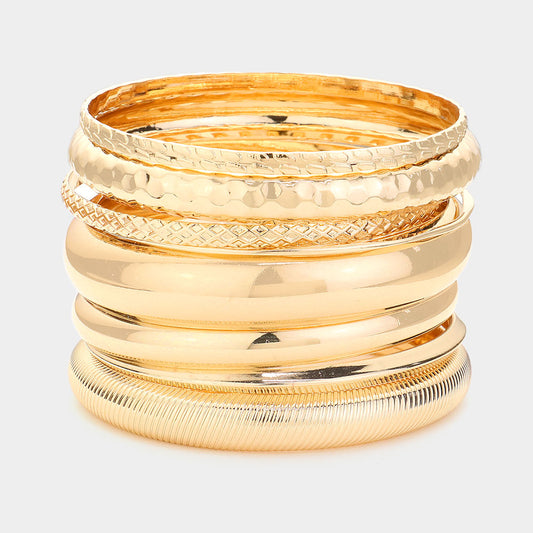 Metal Multi Layered Bangle Bracelets
