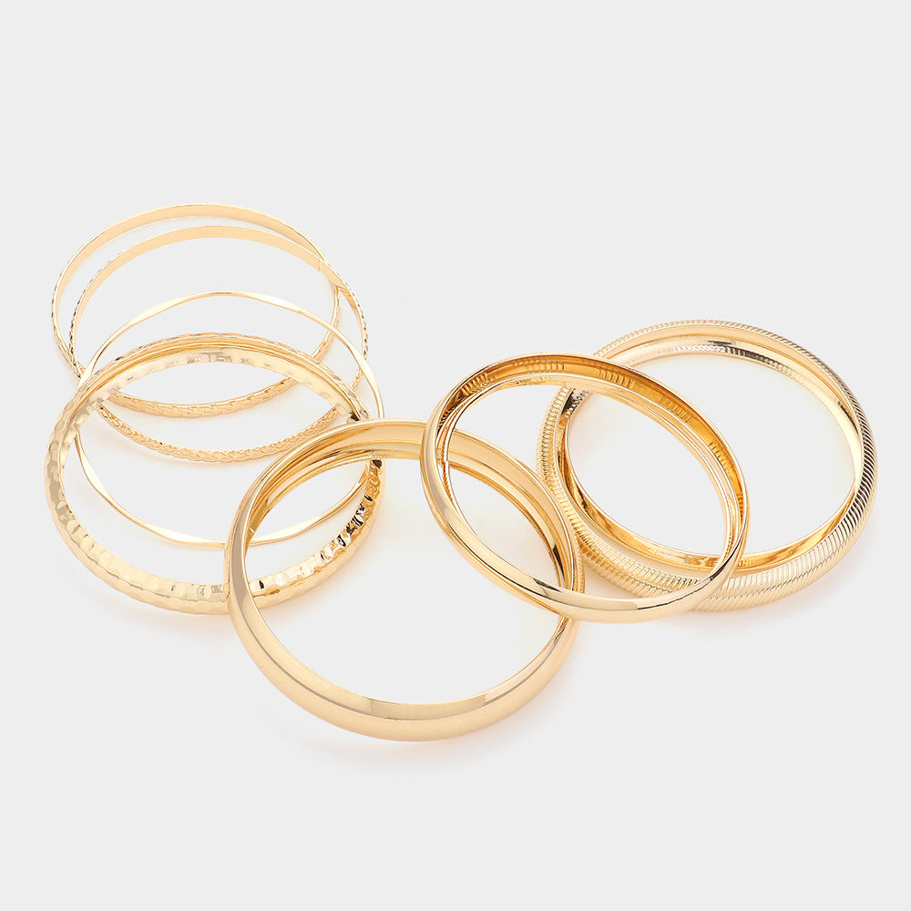 Metal Multi Layered Bangle Bracelets