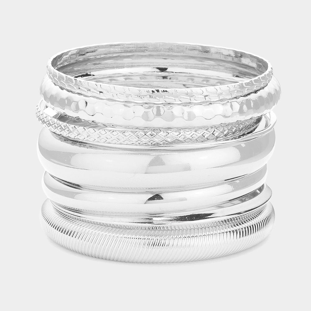 Metal Multi Layered Bangle Bracelets