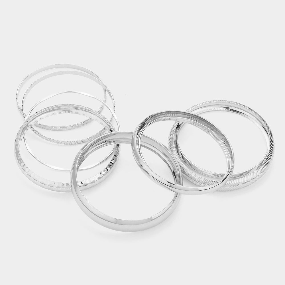 Metal Multi Layered Bangle Bracelets