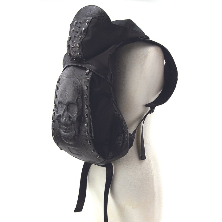 Skeleton Backpack With Hoodie In Vinyl And Polyester no