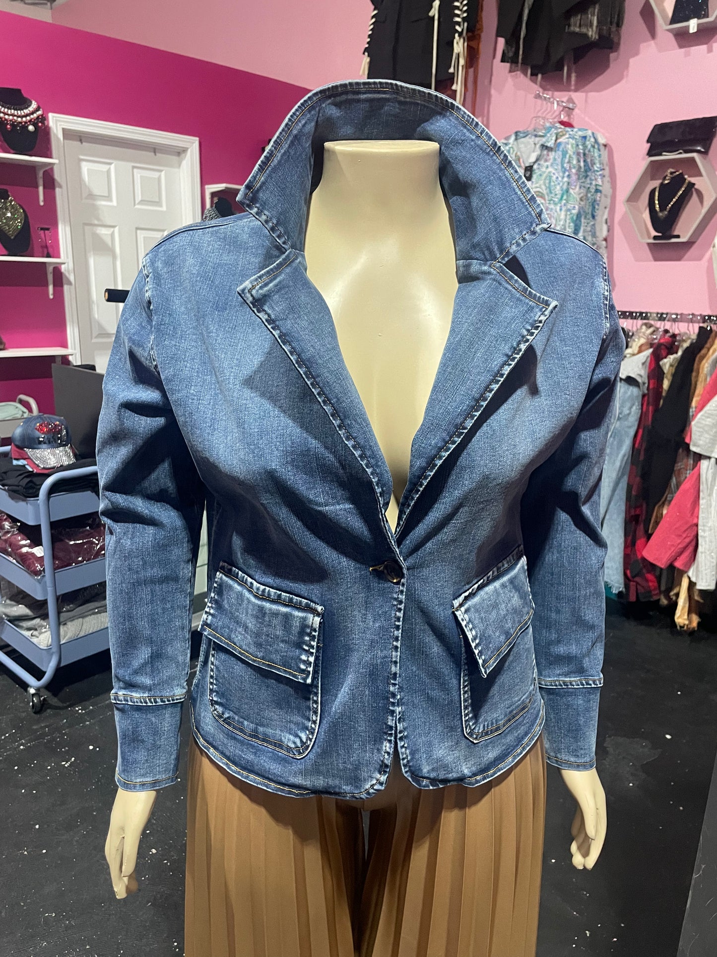 DENIM BLAZER