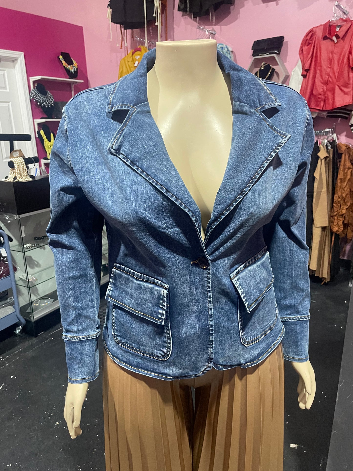 DENIM BLAZER